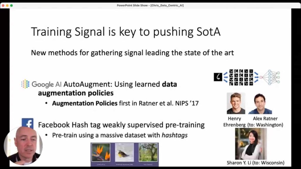 Data-centric AI presentation: Training signal is key to pushing SotA
