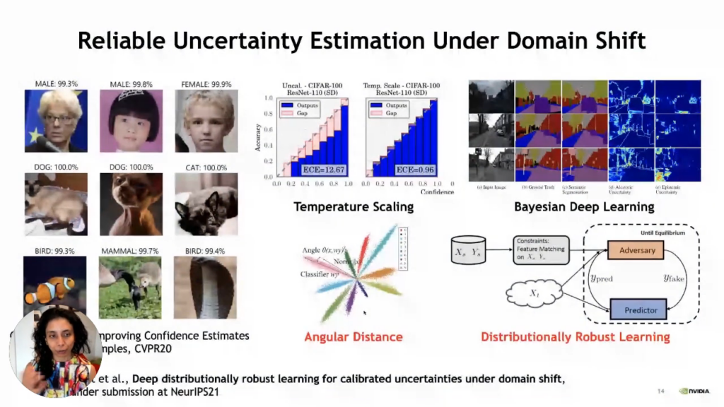 Reliable uncertainty estimation under domain shift. Learning with imperfect labels and visual labels with Anima Anandkumar