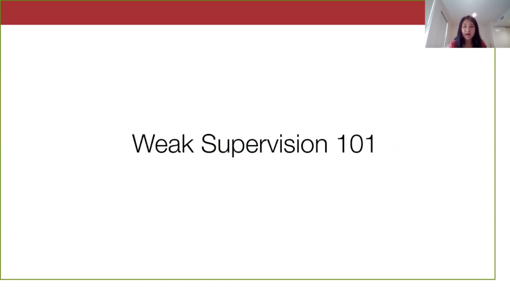 Weak supervision (WS) 101