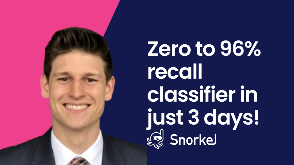 Gabe smith: zero to 96% recall content filtering classifier in just 3 days!
